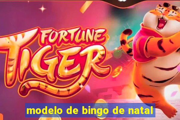 modelo de bingo de natal